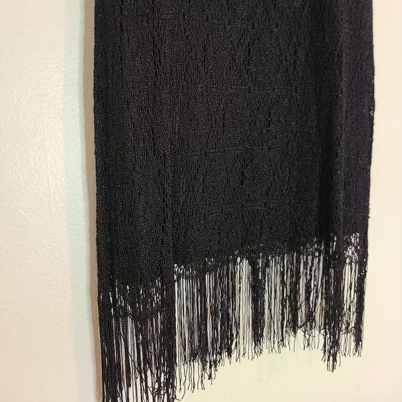 Vintage Double Fault flapper style fringe mini dress - Picture 4 of 8